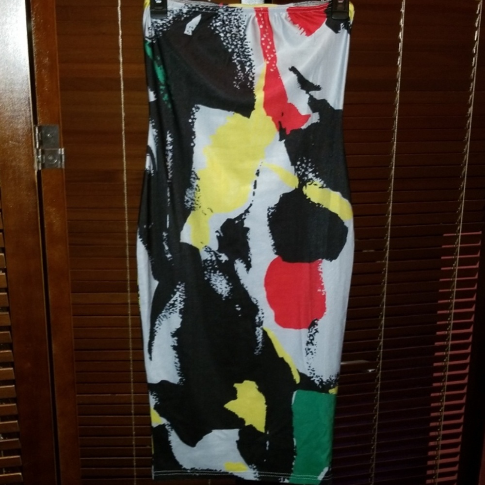 Multi Colored Bodycon Dress